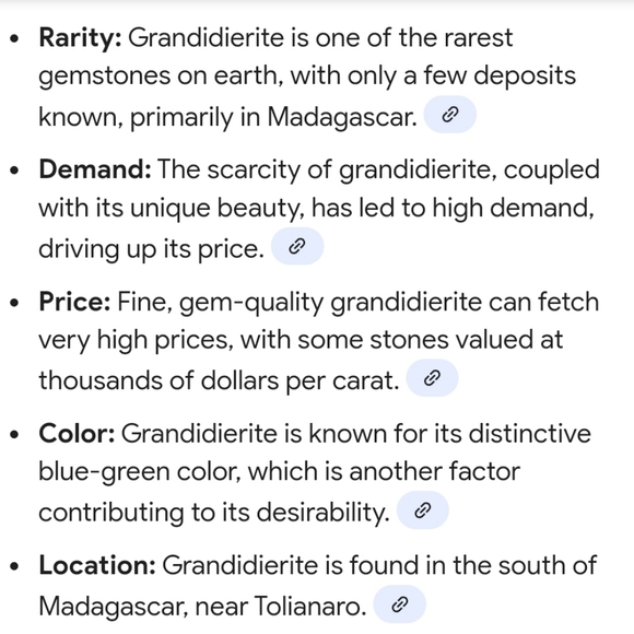 Earth Mined Grandidierite Ring in Platinum over Sterling Silver Sz 7! ✨️ - Picture 6 of 7